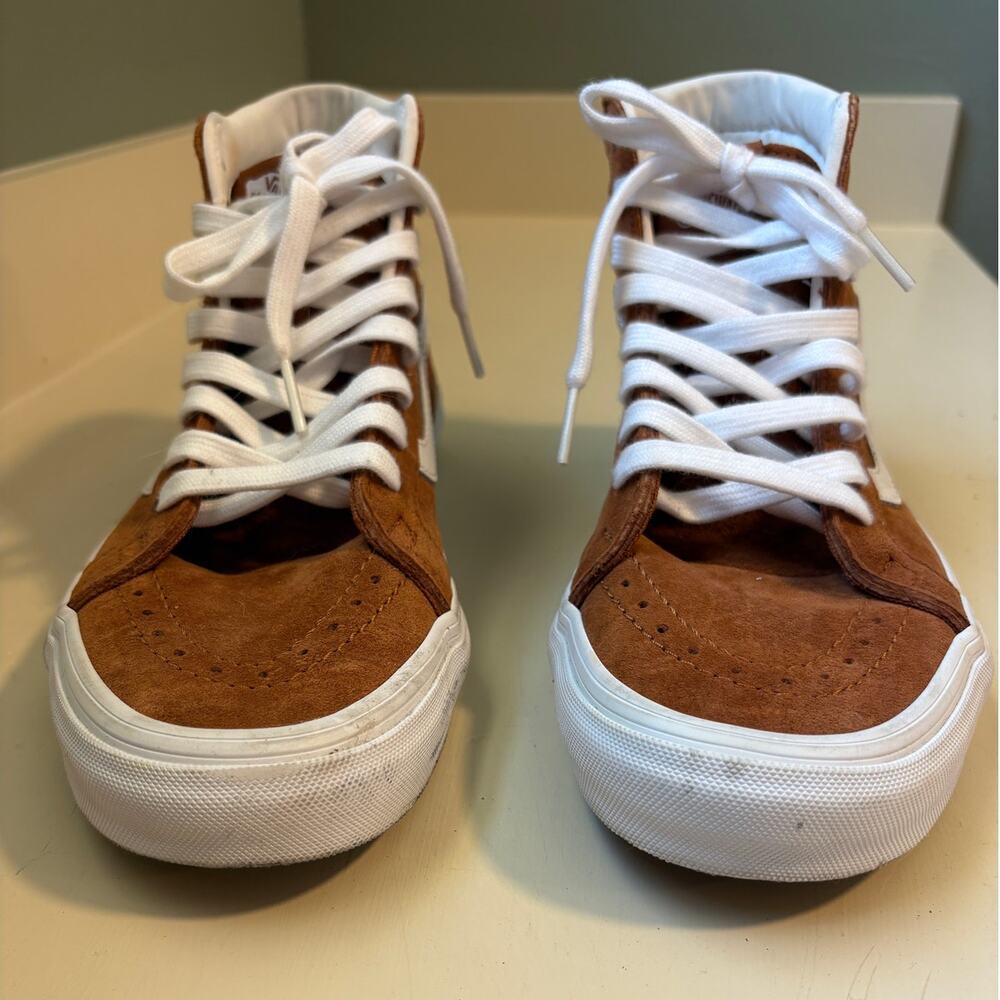Vans Sk8-Hi Suede Brown W 9.5/M 8 - Picture 4 of 9